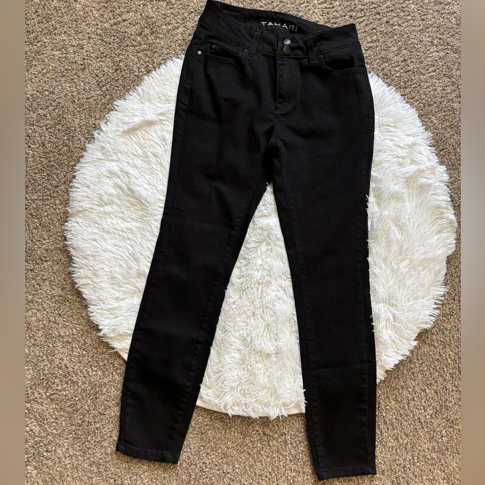 Tahari Pants Black Stretchy Womens Size‎ 2